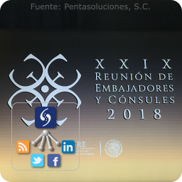 Logotipo de la 29a Reunión de Embajadores y Cónsules de México Logotipo de la 29a Reunión de Embajadores y Cónsules de México