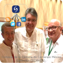 Sergio Contreras, Vicepresidente del COMCE; Mauricio Cárdenas, Ministro de Hacienda de Colombia; Rafael Nava y Uribe, Presidente de Pentasoluciones Sergio Contreras, Vicepresidente del COMCE; Mauricio Cárdenas, Ministro de Hacienda de Colombia; Rafael Nava y Uribe, Presidente de Pentasoluciones